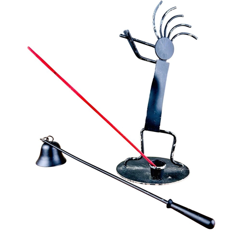 Kokopelli Incense Holder and Candle‎ Snuffer Southwest Decor